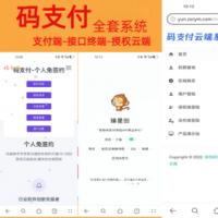 码支付系统源码易支付接口支付系统支付宝H5微信QQ个人免签约即时到账系统全套系统